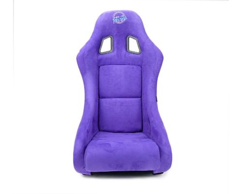 NRG Frp Bucket Seat Prisma ed Pearlized Back All Purple Alcantara Vegan Material Medium