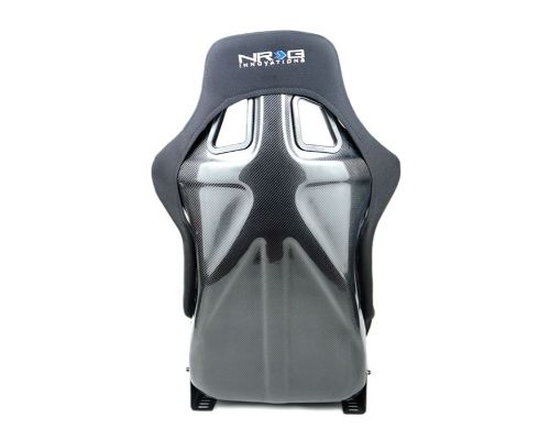 NRG Carbon Fiber Bucket Seat Regular Large Black