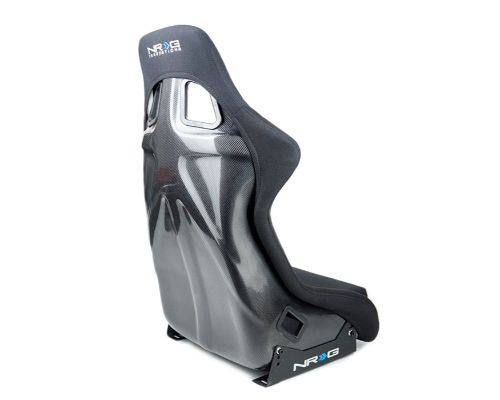 NRG Carbon Fiber Bucket Seat Regular Large Black