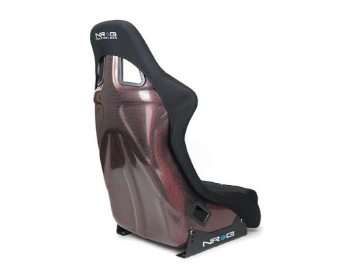 NRG Carbon Fiber Bucket Seat Large Red