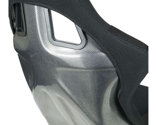 NRG Carbon Fiber Bucket Seat Large Silver