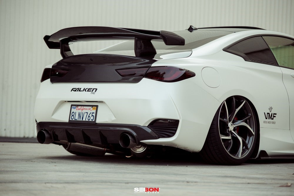 Seibon TB-Style Carbon Fiber Rear Spoiler Infiniti Q60 2017-2021