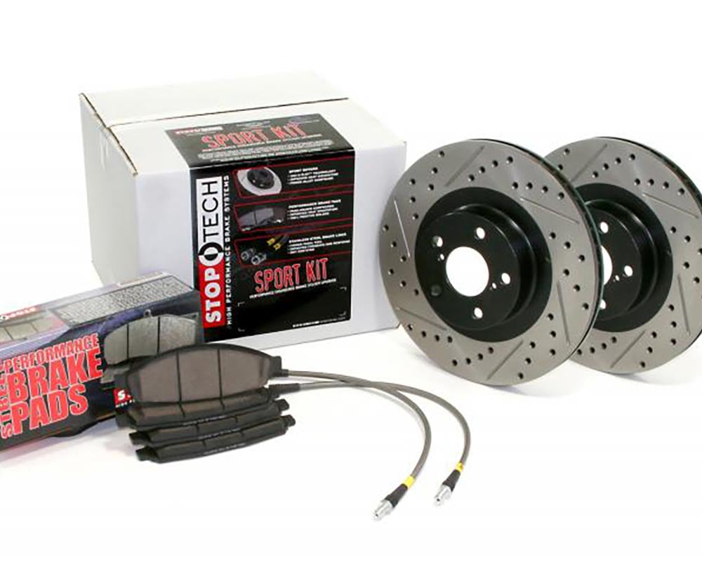 StopTech Sport Big Brake Kit Drilled and Slotted 4 Wheel Front and Rear