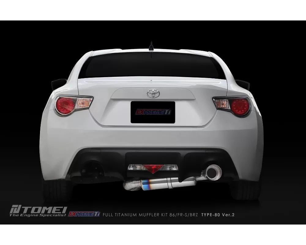 Tomei Full Exprem Ti Type-80 Ver.2 Titanium Muffler Kit Toyota GT-86 | GR-86 | Scion FR-S | Subaru BRZ 2012+