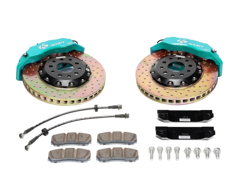 Ksport Dualcomp 4 Piston 356mm Rear Big Brake Kit - Slotted Acura RSX 2002-2006