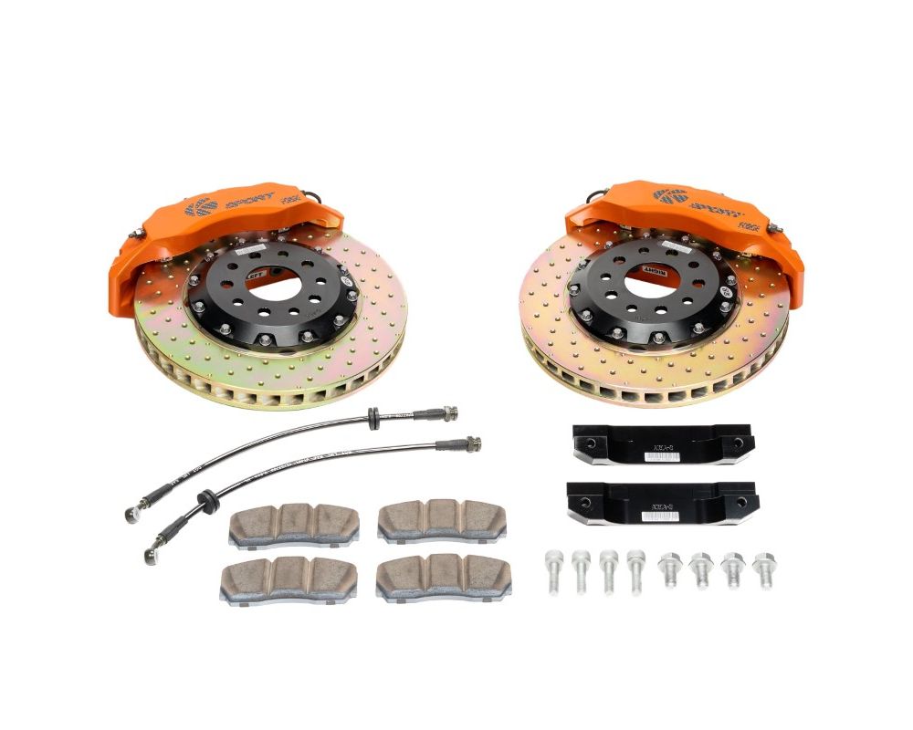 Ksport Slimline 3 Piston 330mm Front Big Brake Kit - Slotted Acura RSX 2002-2006