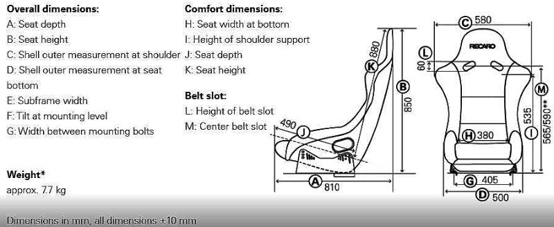 Recaro Pole Position N.G. Racing Seat FRP Suede Grey