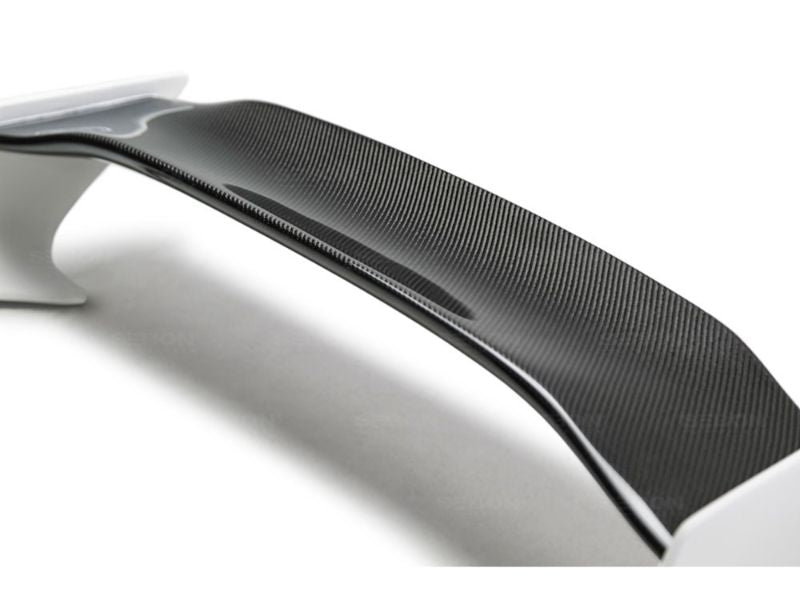 Seibon TT- Style Fiberglass Rear Spoiler with Carbon Fiber Center Honda Civic 2016-2020
