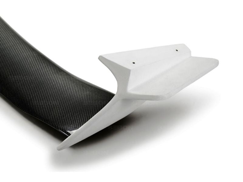 Seibon TT- Style Fiberglass Rear Spoiler with Carbon Fiber Center Honda Civic 2016-2020