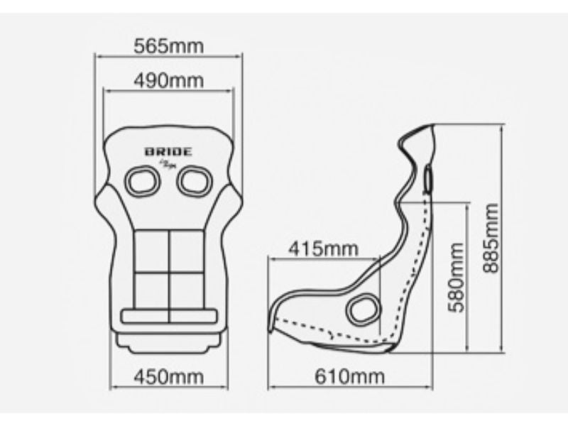 Bride XERO CS  with Super Aramid-Black Carbon (Gradation)