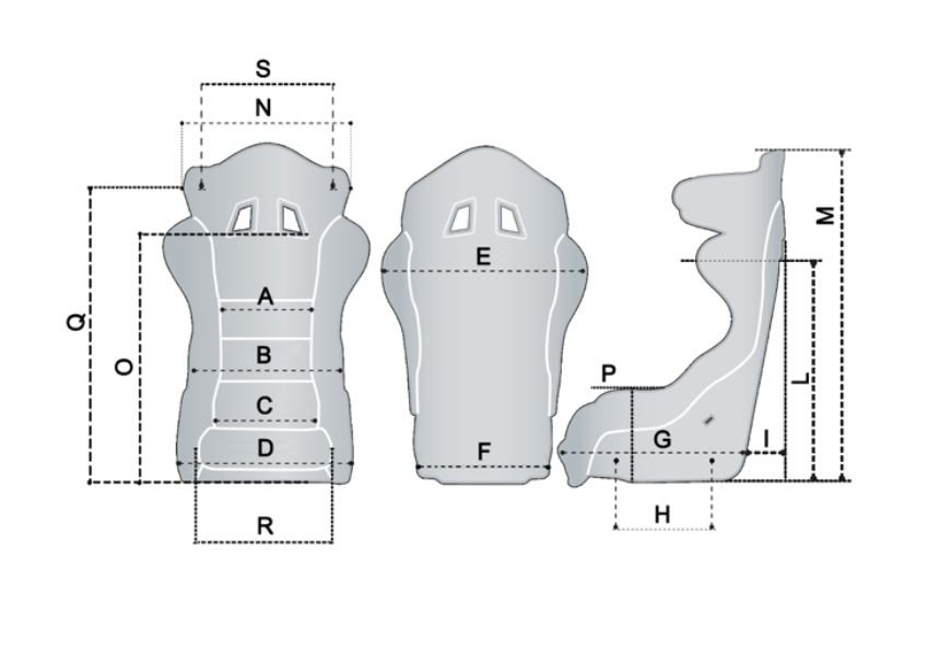 Sparco Cloth Grid Q Competition Racing Seat Black