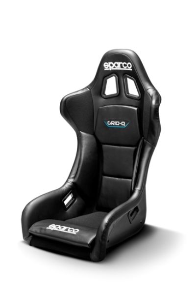 Sparco Vinyl Grid Q Competition Racing Seat Black