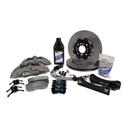 EBC Racing Ford Fiesta MK7 Anodized Apollo-4 Calipers 300mm Rotors Front Big Brake Kit