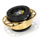 NRG Quick Release Kit Gen 257 - Black Body / Chrome Gold Cutout Ring