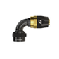 GReddy AN08 STRAIGHT HOSE END SWIVEL BLACK/GOLD ANODIZED