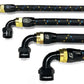 GReddy AN16 STRAIGHT HOSE END BLACK/GOLD ANODIZED