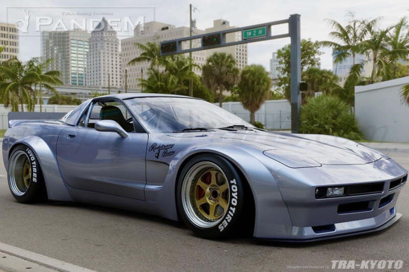 GReddy Pandem 97-04 Chevrolet Corvette C5 Fastback Coupe Rocket Bunny Full Widebody Aero Kit w/ Wing