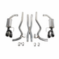 Roush 18-23 Mustang 5.0L V8 Black Tip Cat Back Exhaust Kit (Quad Tip Non-Active)