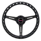 NRG Aluminum Steering Wheel 330mm - Extra Light - Ergonomic Grip - Anadized Black