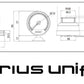 GReddy Sirius Unify Oil Pressure Gauge Set (Sirius Meter w/Oil Press Sensor Set & Vision Disp)