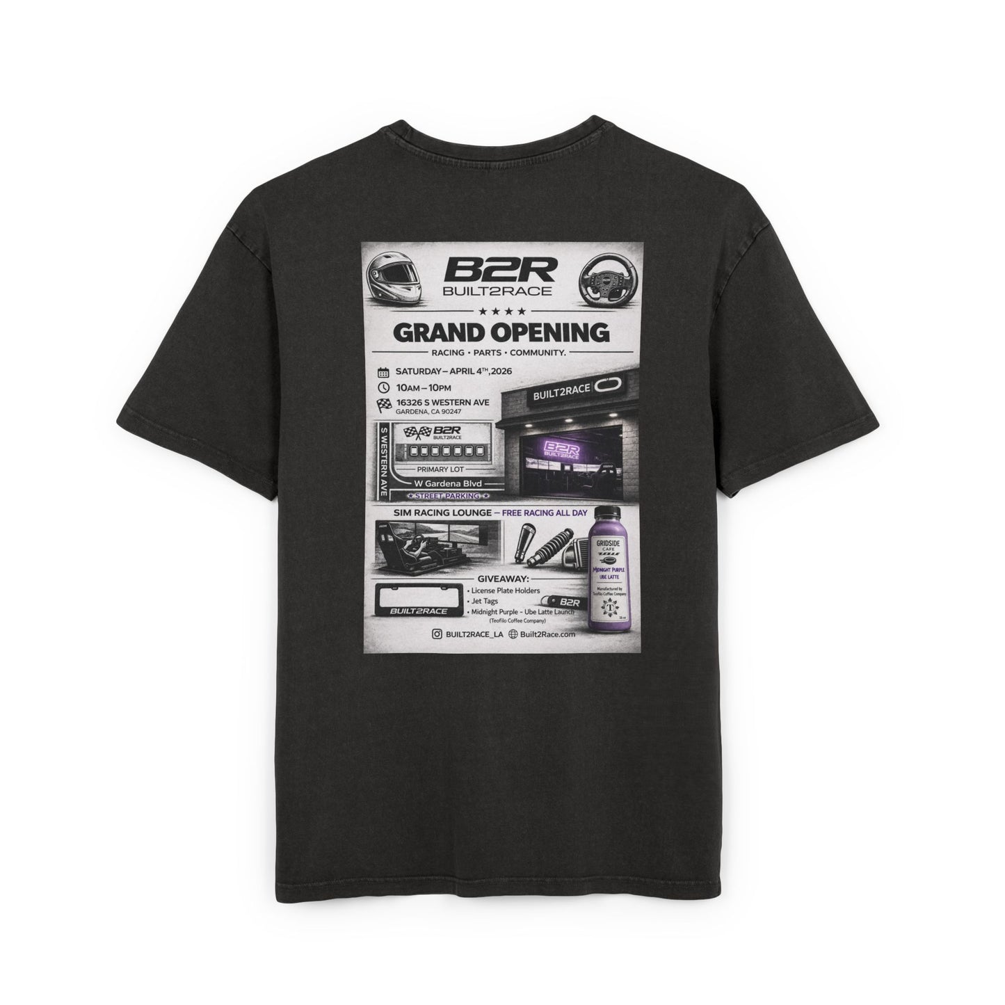 B2R Bulktrace Grand Opening Acid Wash Tee