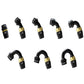 GReddy AN04 30 DEGREE HOSE END SWIVEL BLACK/GOLD ANODIZED