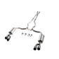 Roush 18-23 Mustang 5.0L V8 Black Tip Cat Back Exhaust Kit (Quad Tip Non-Active)