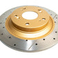 DBA 00-09 Honda S2000 Rear Street Series Drilled & Slotted Rotor w/Gold Hat