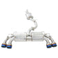 Invidia 2022+ Volkswagen Golf R MK8 76mm R400 Valved Cat Back Exhaust Rolled TI Tips