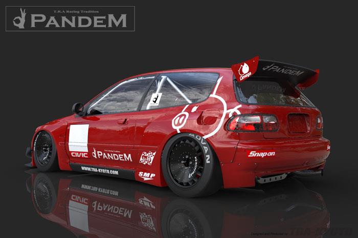 GReddy Pandem 92-98 Honda Civic Hatchback (EG) Rocket Bunny Full Wide-Body Aero Kit V1.5