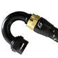 GReddy AN10 180 DEGREE HOSE END SWIVEL BLACK/GOLD ANODIZED