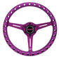 NRG Aluminum Steering Wheel 330mm - Extra Light - Ergonomic Grip - Anadized Purple