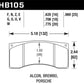 Hawk Performance 15-20 BMW 4 Series F82/F83 ER-1 Brake Pad Set