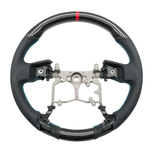 NRG 12-23 Toyota Tacoma OEM Plus Carbon Fiber Steering Wheel w/ Blue Stitch & Red Center Mark