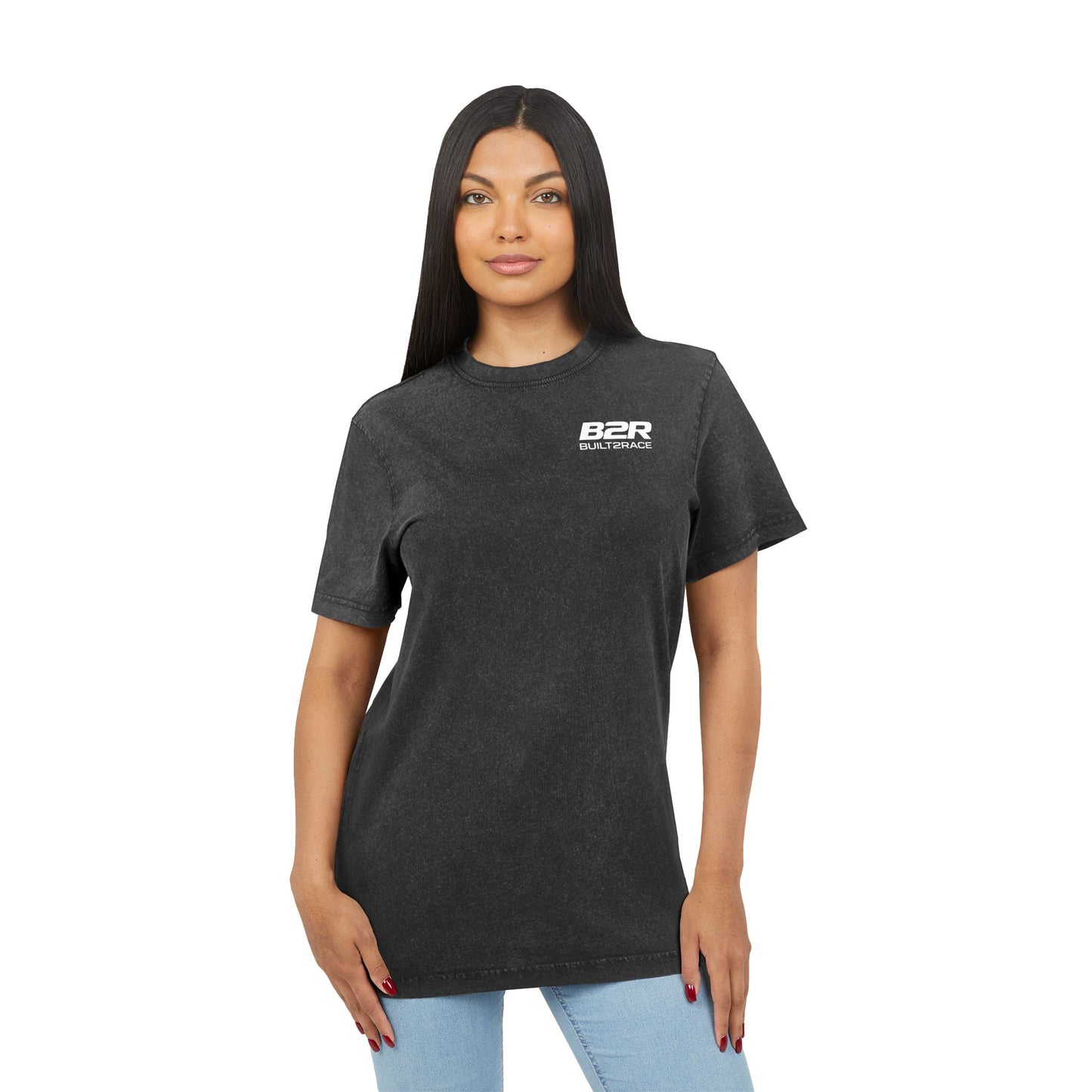 Acid Wash Graphic Tee — B2R Grand Opening Poster Back Print