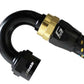 GReddy AN12 180 DEGREE HOSE END SWIVEL BLACK/GOLD ANODIZED