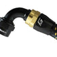 GReddy AN12 90 DEGREE HOSE END SWIVEL BLACK/GOLD ANODIZED