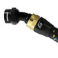 GReddy AN10 30 DEGREE HOSE END SWIVEL BLACK/GOLD ANODIZED
