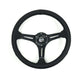 NRG Reinforced Perforated Leather Racing Steering Wheel 350mm / 2.5in Deep / 4mm Matte Black Spoke