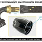 GReddy AN08 120 DEGREE HOSE END SWIVEL BLACK/GOLD ANODIZED