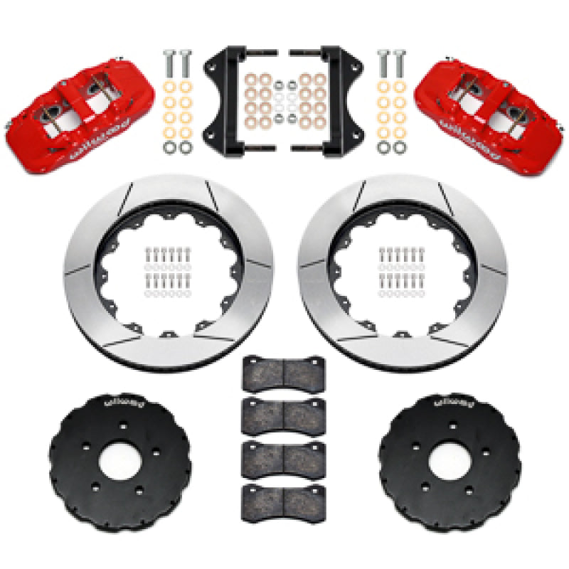 Wilwood kit front AERO6 C7 vette 2014-UP 14.00 rotor GT red