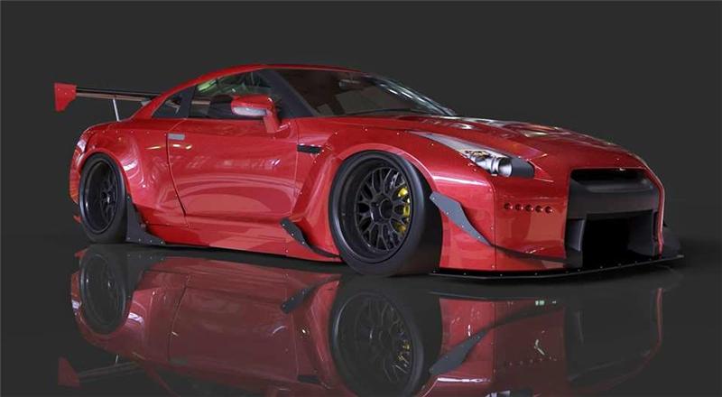 GReddy 09+ Nissan GT-R R35 Full Rocket Bunny Wide-Body Aero Kit w/ Wing