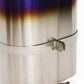 GReddy - Universal Titanium Oval Muffler 2.5in ID Muffler Inlet