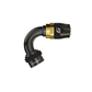 GReddy AN06 120 DEGREE HOSE END SWIVEL BLACK/GOLD ANODIZED