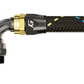 GReddy AN12 90 DEGREE ORB MALE BLACK/GOLD ANODIZED