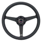NRG Aluminum Steering Wheel 330mm - Heritage Solid Spoke - Ergonomic Grip - Anadized Black