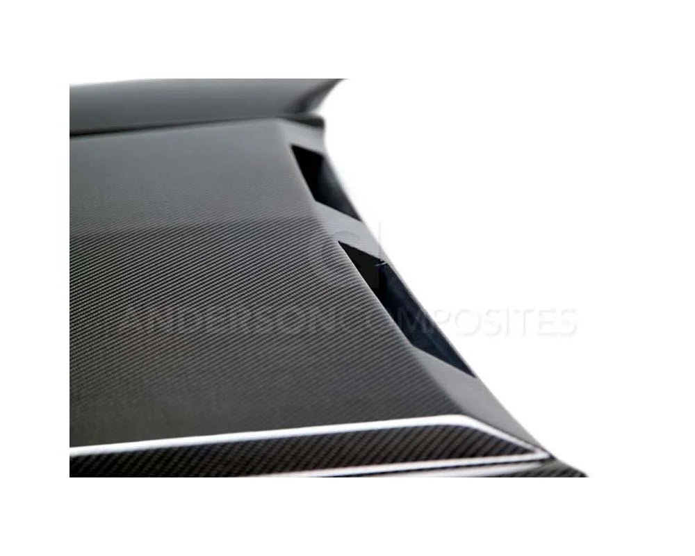 Anderson Composites Carbon Fiber Hood Ram Air Style Ford Mustang 2015-2023