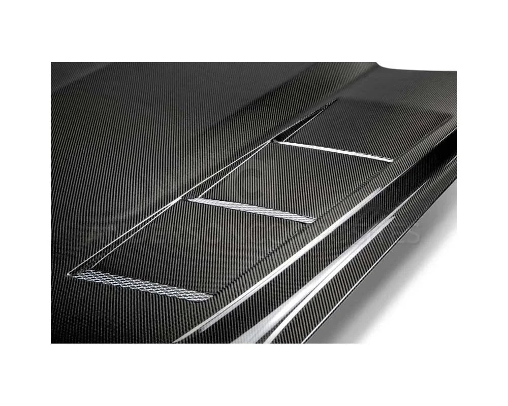Anderson Composites Carbon Fiber Heat Extractor Hood Ford Mustang 2015-2017