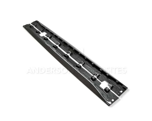 Anderson Composites Carbon Fiber Rocker Panel Splitter Type-OE Style Ford Mustang 2015-2023
