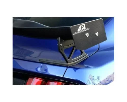 APR Performance GTC-200 Adjustable Wing w/ Carbon Spoiler Center Pedestal Cover Ford Mustang S550 2018+